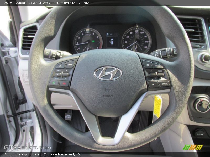 Chromium Silver / Gray 2016 Hyundai Tucson SE AWD