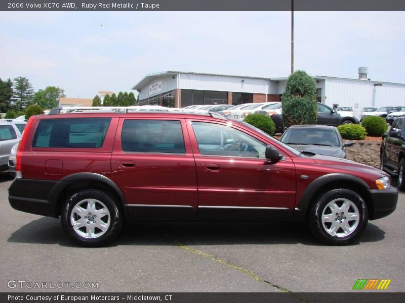 Ruby Red Metallic / Taupe 2006 Volvo XC70 AWD
