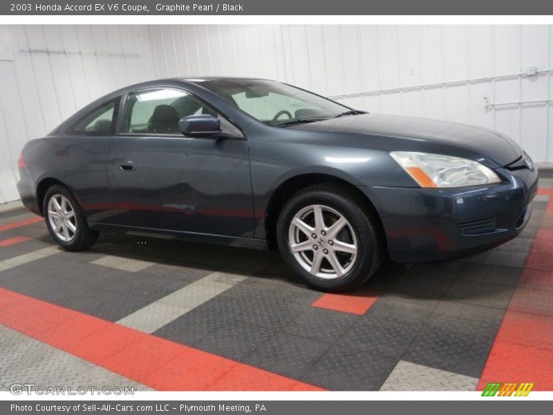 Graphite Pearl / Black 2003 Honda Accord EX V6 Coupe