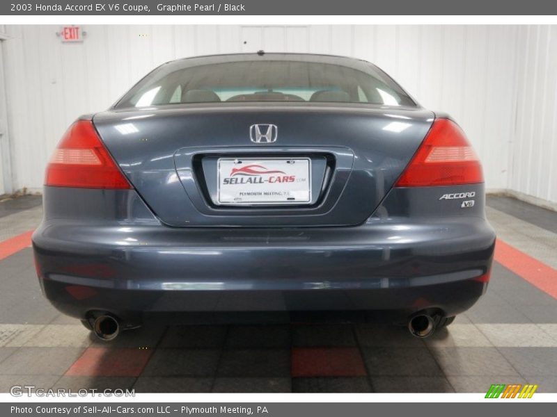 Graphite Pearl / Black 2003 Honda Accord EX V6 Coupe