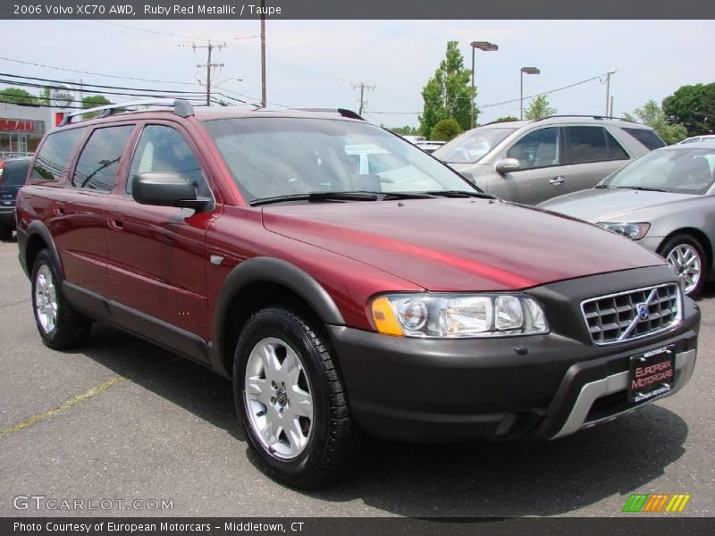 Ruby Red Metallic / Taupe 2006 Volvo XC70 AWD