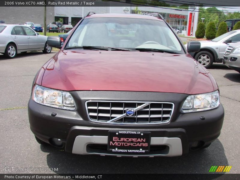 Ruby Red Metallic / Taupe 2006 Volvo XC70 AWD