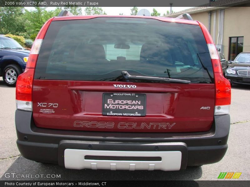 Ruby Red Metallic / Taupe 2006 Volvo XC70 AWD