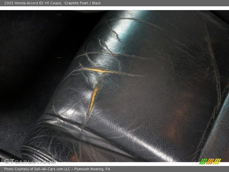 Graphite Pearl / Black 2003 Honda Accord EX V6 Coupe