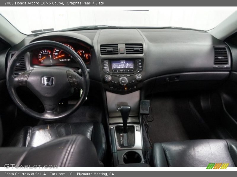 Graphite Pearl / Black 2003 Honda Accord EX V6 Coupe