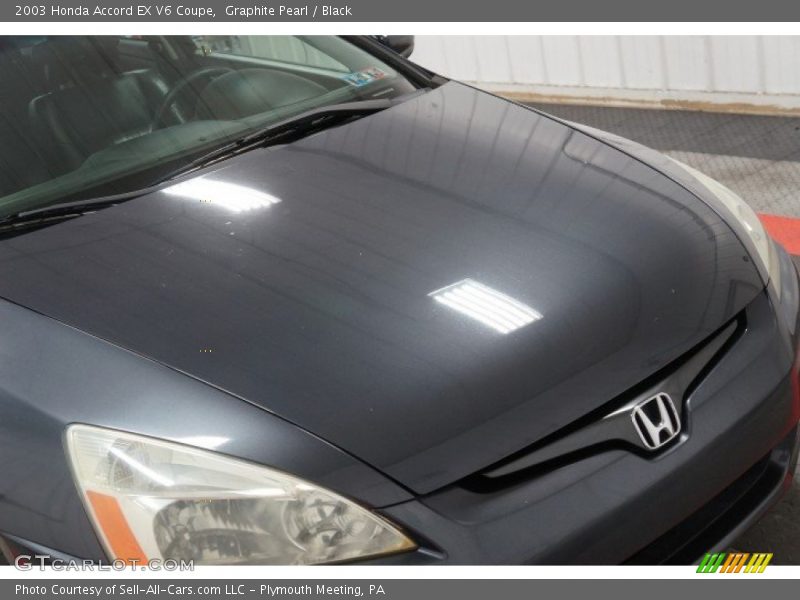 Graphite Pearl / Black 2003 Honda Accord EX V6 Coupe