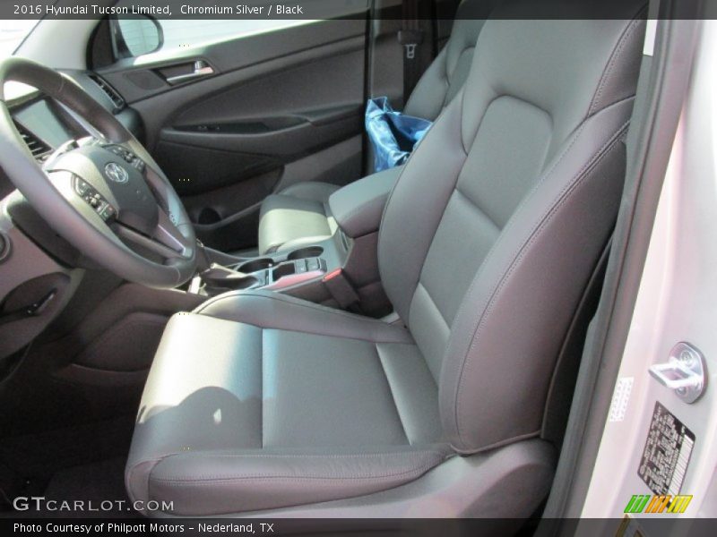 Front Seat of 2016 Tucson Limited