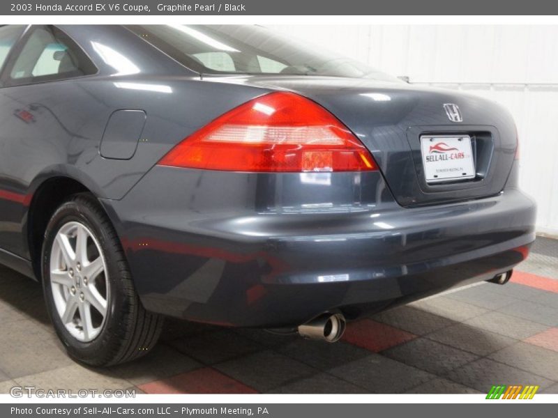 Graphite Pearl / Black 2003 Honda Accord EX V6 Coupe