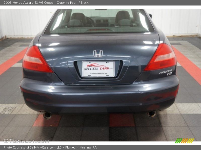 Graphite Pearl / Black 2003 Honda Accord EX V6 Coupe