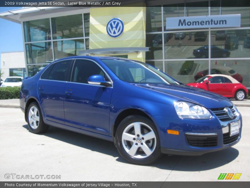 Laser Blue Metallic / Art Grey 2009 Volkswagen Jetta SE Sedan