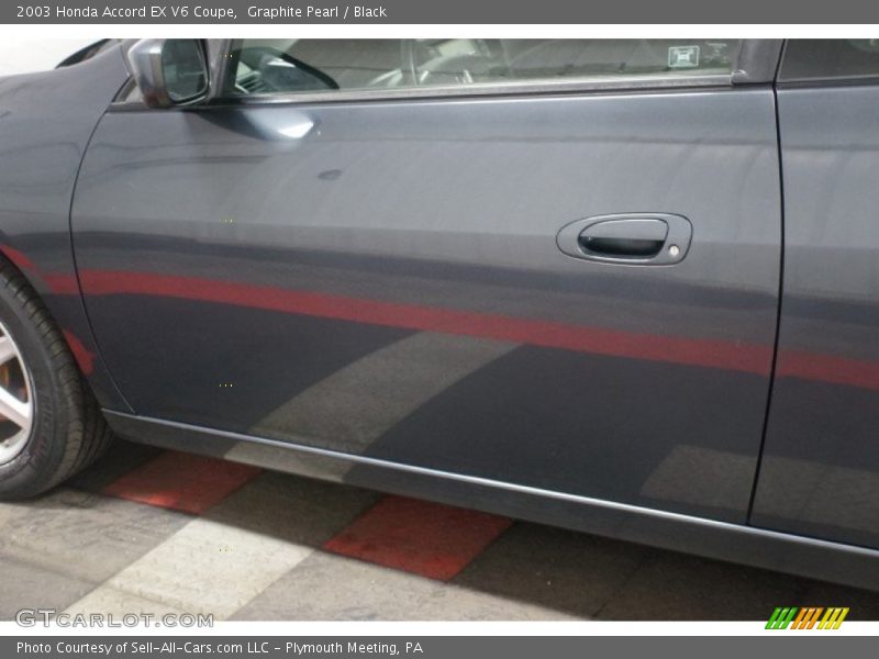 Graphite Pearl / Black 2003 Honda Accord EX V6 Coupe