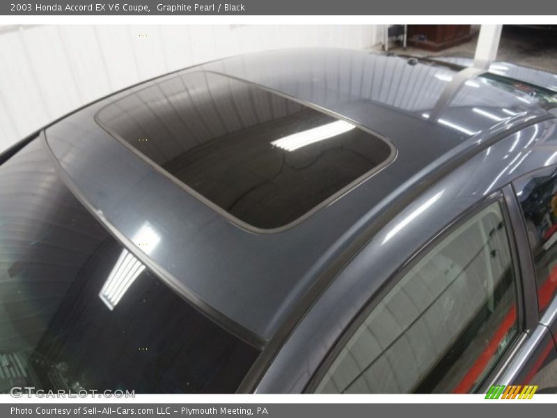 Graphite Pearl / Black 2003 Honda Accord EX V6 Coupe