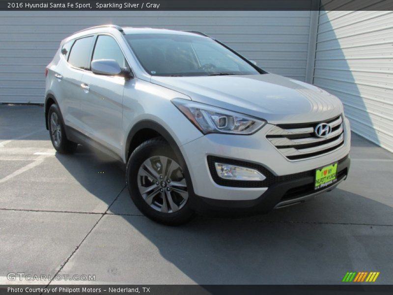 Sparkling Silver / Gray 2016 Hyundai Santa Fe Sport