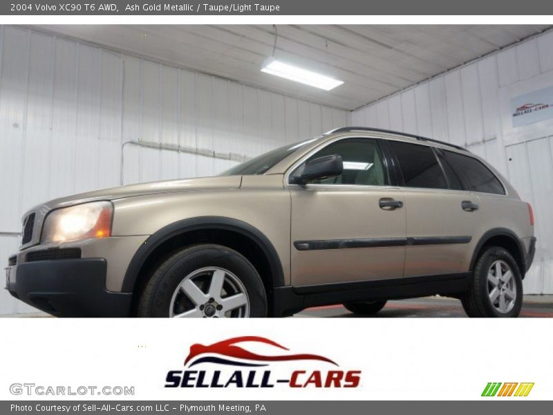 Ash Gold Metallic / Taupe/Light Taupe 2004 Volvo XC90 T6 AWD