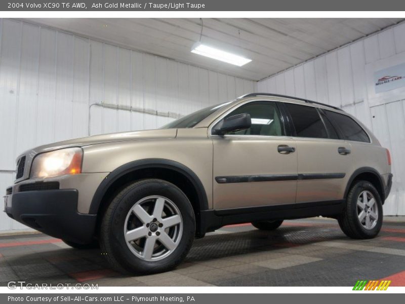 Ash Gold Metallic / Taupe/Light Taupe 2004 Volvo XC90 T6 AWD