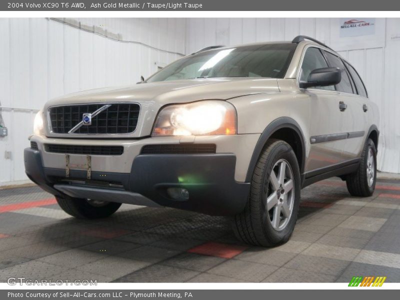 Ash Gold Metallic / Taupe/Light Taupe 2004 Volvo XC90 T6 AWD