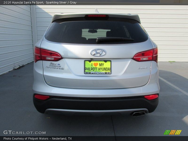 Sparkling Silver / Gray 2016 Hyundai Santa Fe Sport