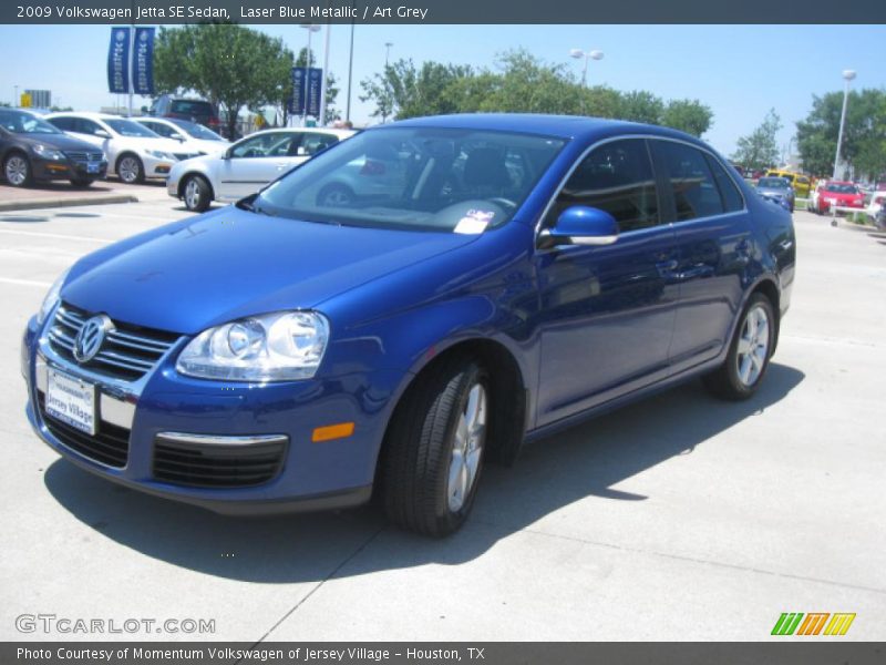 Laser Blue Metallic / Art Grey 2009 Volkswagen Jetta SE Sedan