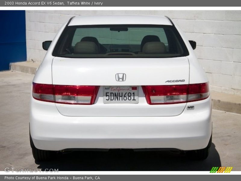 Taffeta White / Ivory 2003 Honda Accord EX V6 Sedan