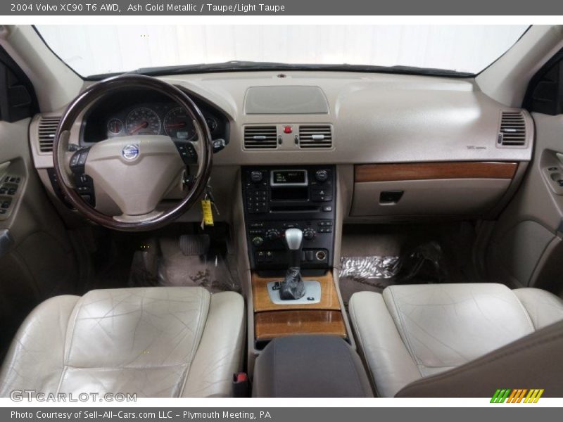 Ash Gold Metallic / Taupe/Light Taupe 2004 Volvo XC90 T6 AWD