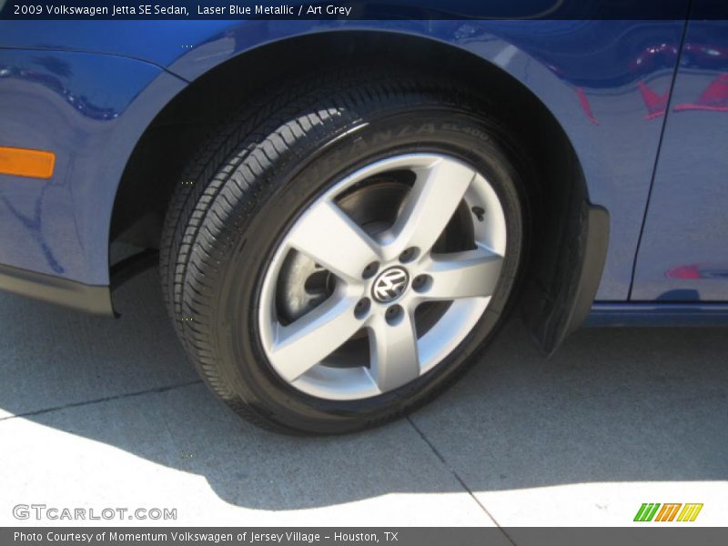 Laser Blue Metallic / Art Grey 2009 Volkswagen Jetta SE Sedan
