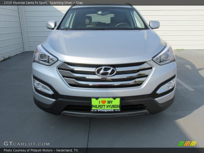 Sparkling Silver / Gray 2016 Hyundai Santa Fe Sport