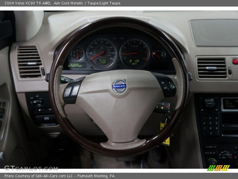 Ash Gold Metallic / Taupe/Light Taupe 2004 Volvo XC90 T6 AWD