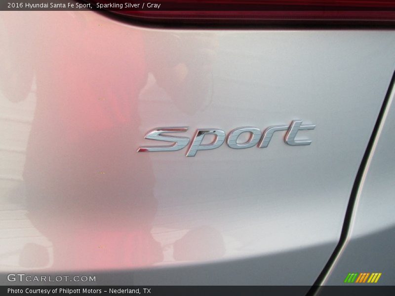 Sparkling Silver / Gray 2016 Hyundai Santa Fe Sport