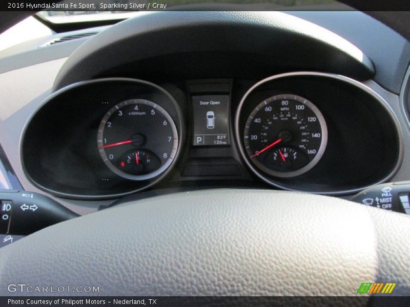 Sparkling Silver / Gray 2016 Hyundai Santa Fe Sport