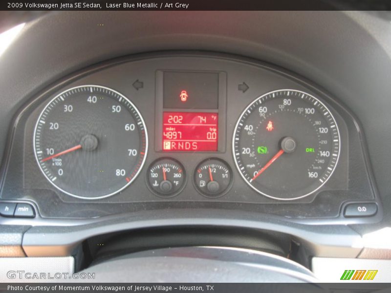 Laser Blue Metallic / Art Grey 2009 Volkswagen Jetta SE Sedan