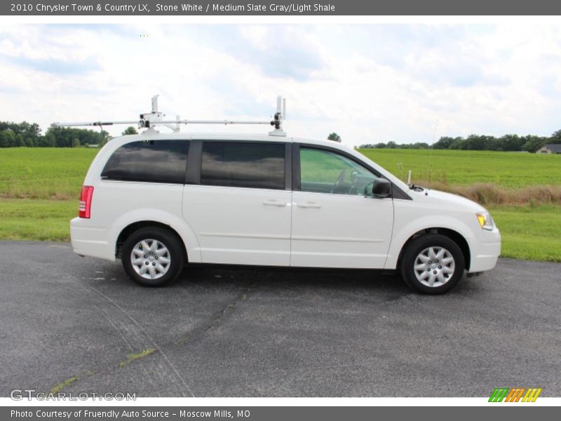 Stone White / Medium Slate Gray/Light Shale 2010 Chrysler Town & Country LX