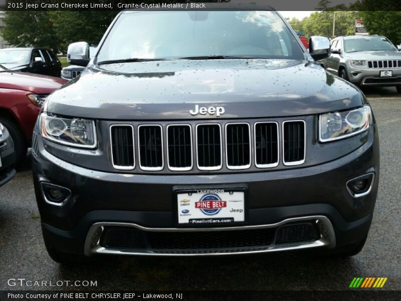 Granite Crystal Metallic / Black 2015 Jeep Grand Cherokee Limited