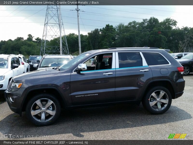 Granite Crystal Metallic / Black 2015 Jeep Grand Cherokee Limited