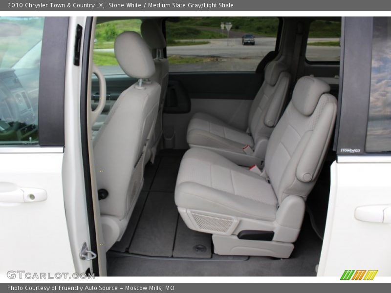 Stone White / Medium Slate Gray/Light Shale 2010 Chrysler Town & Country LX