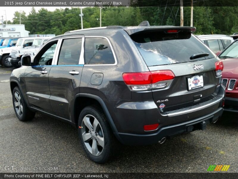 Granite Crystal Metallic / Black 2015 Jeep Grand Cherokee Limited