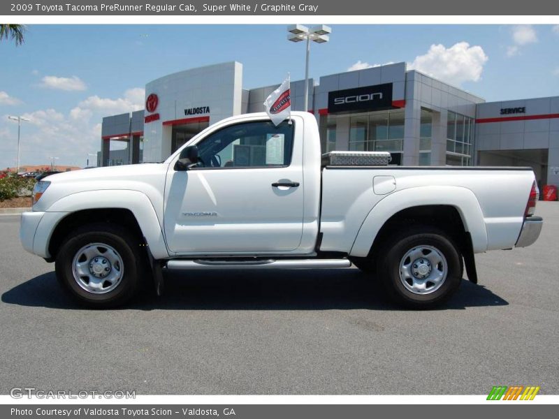 Super White / Graphite Gray 2009 Toyota Tacoma PreRunner Regular Cab