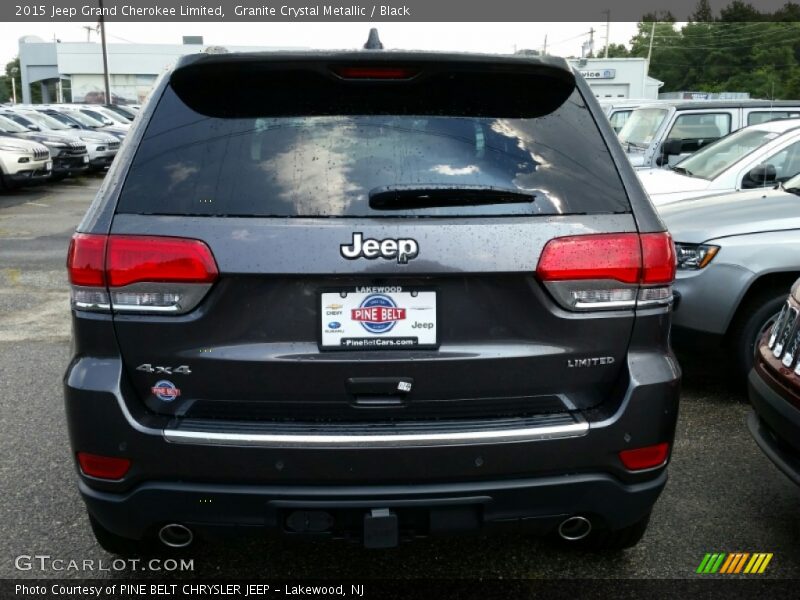 Granite Crystal Metallic / Black 2015 Jeep Grand Cherokee Limited