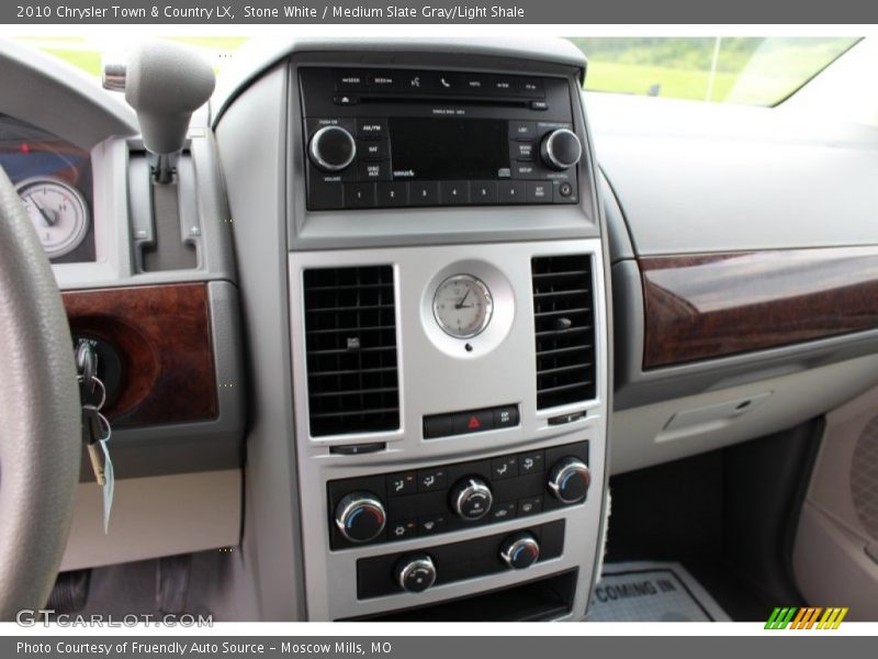 Stone White / Medium Slate Gray/Light Shale 2010 Chrysler Town & Country LX