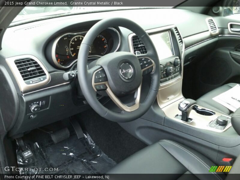 Granite Crystal Metallic / Black 2015 Jeep Grand Cherokee Limited