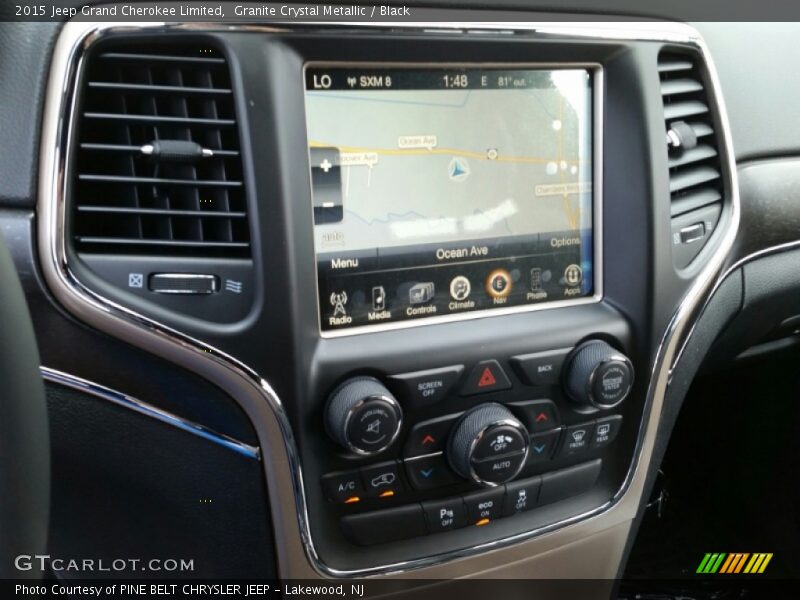 Granite Crystal Metallic / Black 2015 Jeep Grand Cherokee Limited
