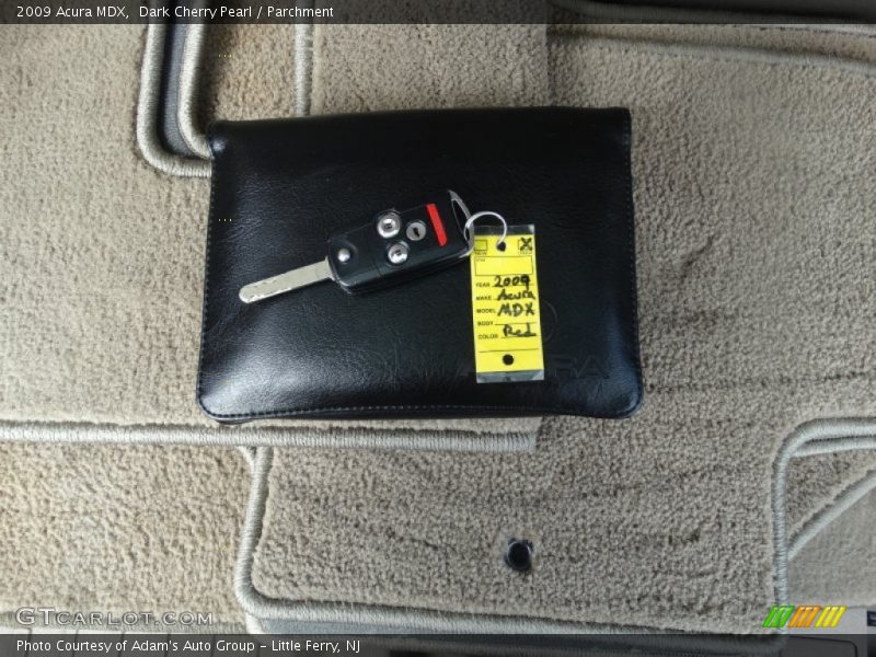 Dark Cherry Pearl / Parchment 2009 Acura MDX