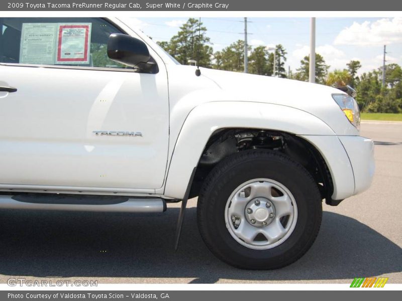 Super White / Graphite Gray 2009 Toyota Tacoma PreRunner Regular Cab