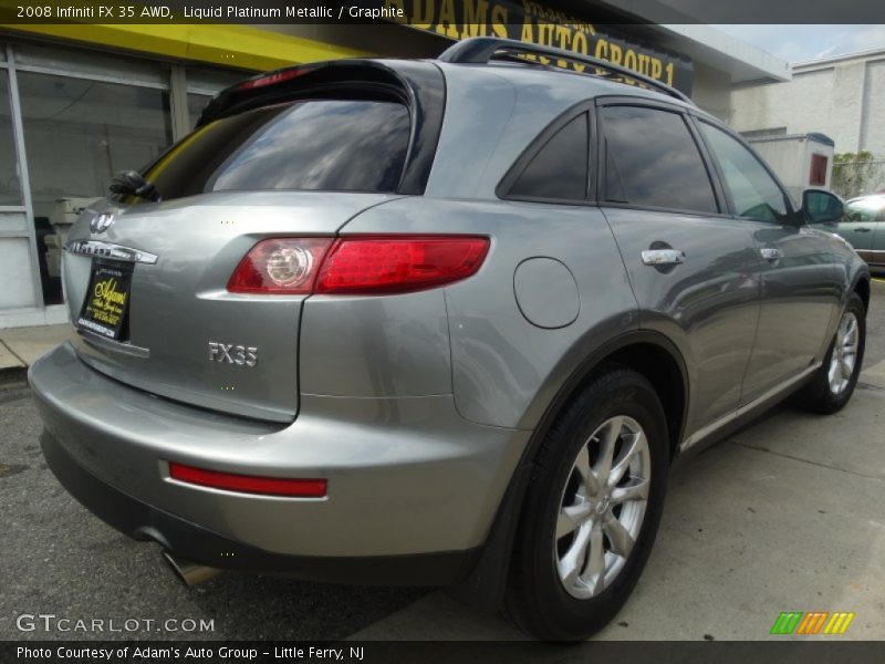 Liquid Platinum Metallic / Graphite 2008 Infiniti FX 35 AWD