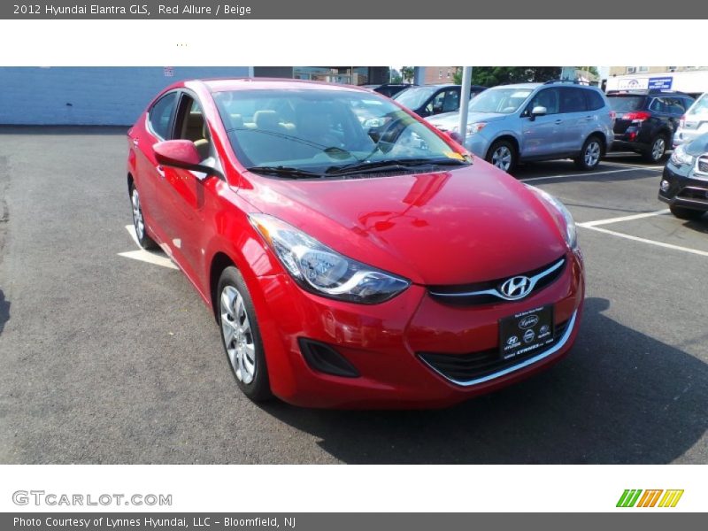 Red Allure / Beige 2012 Hyundai Elantra GLS