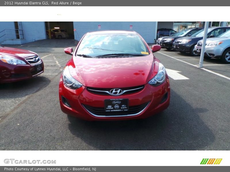 Red Allure / Beige 2012 Hyundai Elantra GLS