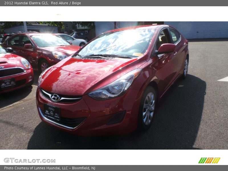 Red Allure / Beige 2012 Hyundai Elantra GLS