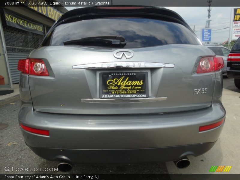 Liquid Platinum Metallic / Graphite 2008 Infiniti FX 35 AWD