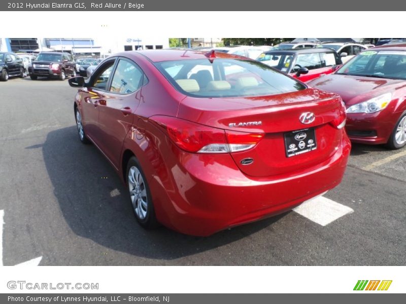 Red Allure / Beige 2012 Hyundai Elantra GLS