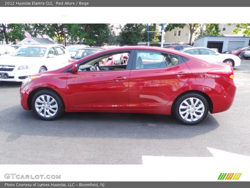 Red Allure / Beige 2012 Hyundai Elantra GLS