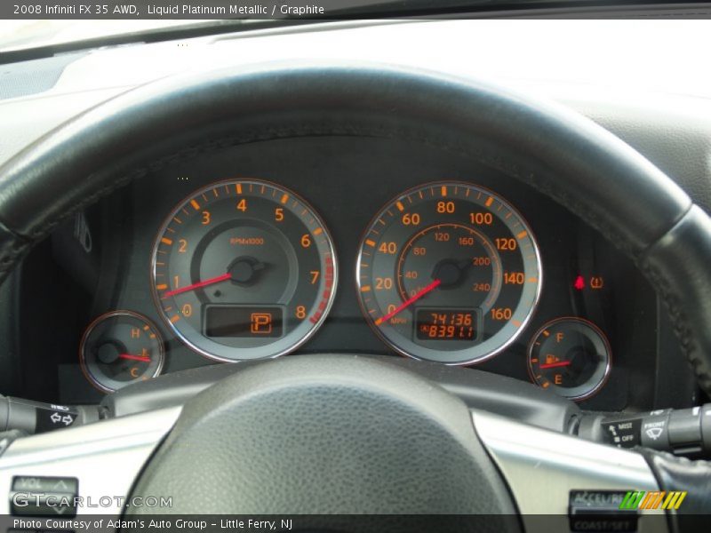 Liquid Platinum Metallic / Graphite 2008 Infiniti FX 35 AWD